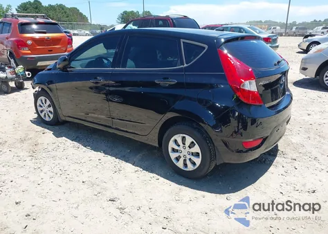 2016 Hyundai Accent Se z USA, uszkodzony, nr VIN KMHCT5AE5GU241739